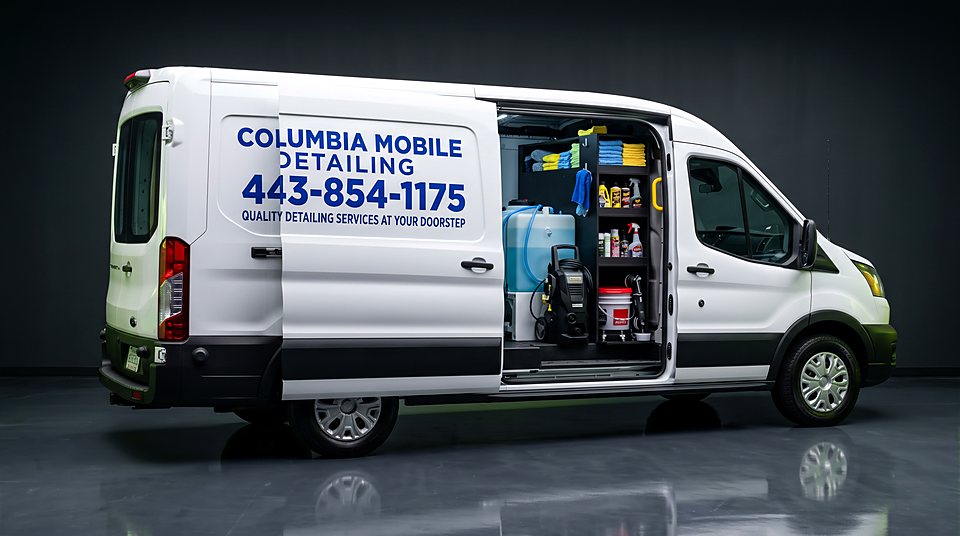 Columbia Mobile Detailing van fully equipped with detailing gear
